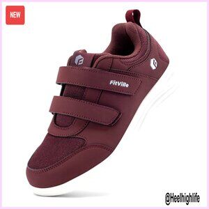 Women's Wide Width Diabetic Walking Shoes with Adjustable Straps